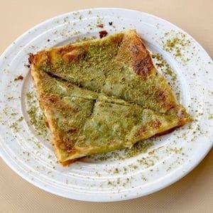 Pistachio Katmer with Clotted Cream