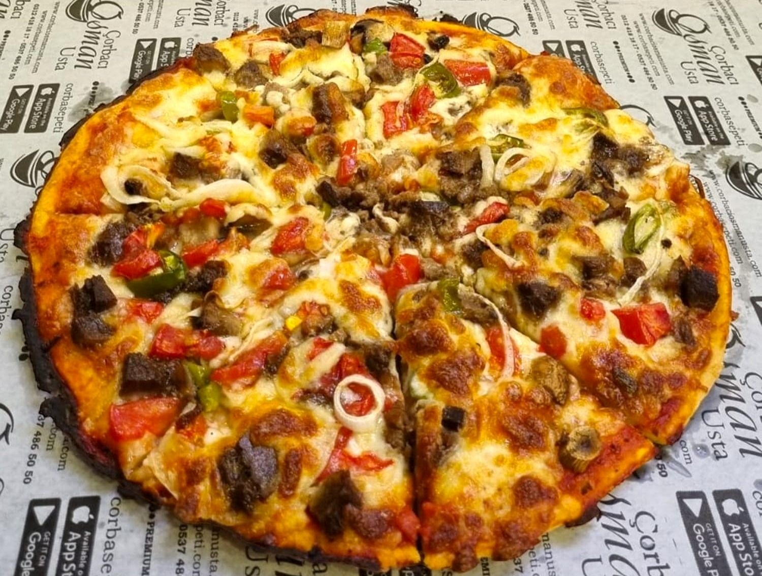 Roasted Meat Pizza